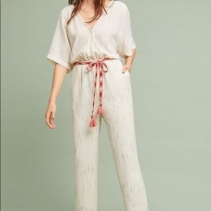 Anthropologie Feather Bone Jumpsuit